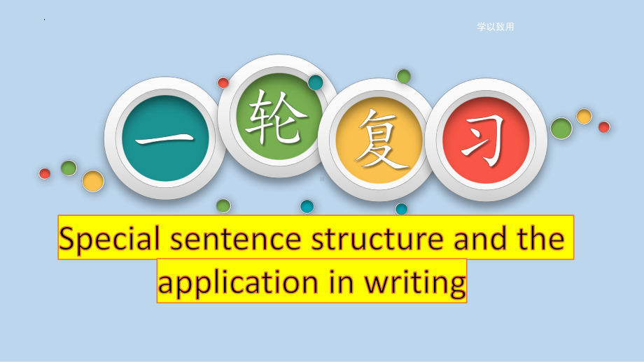 特殊句式 倒装句及写作中的运用 ppt课件-2025届高三英语一轮复习.pptx_第1页