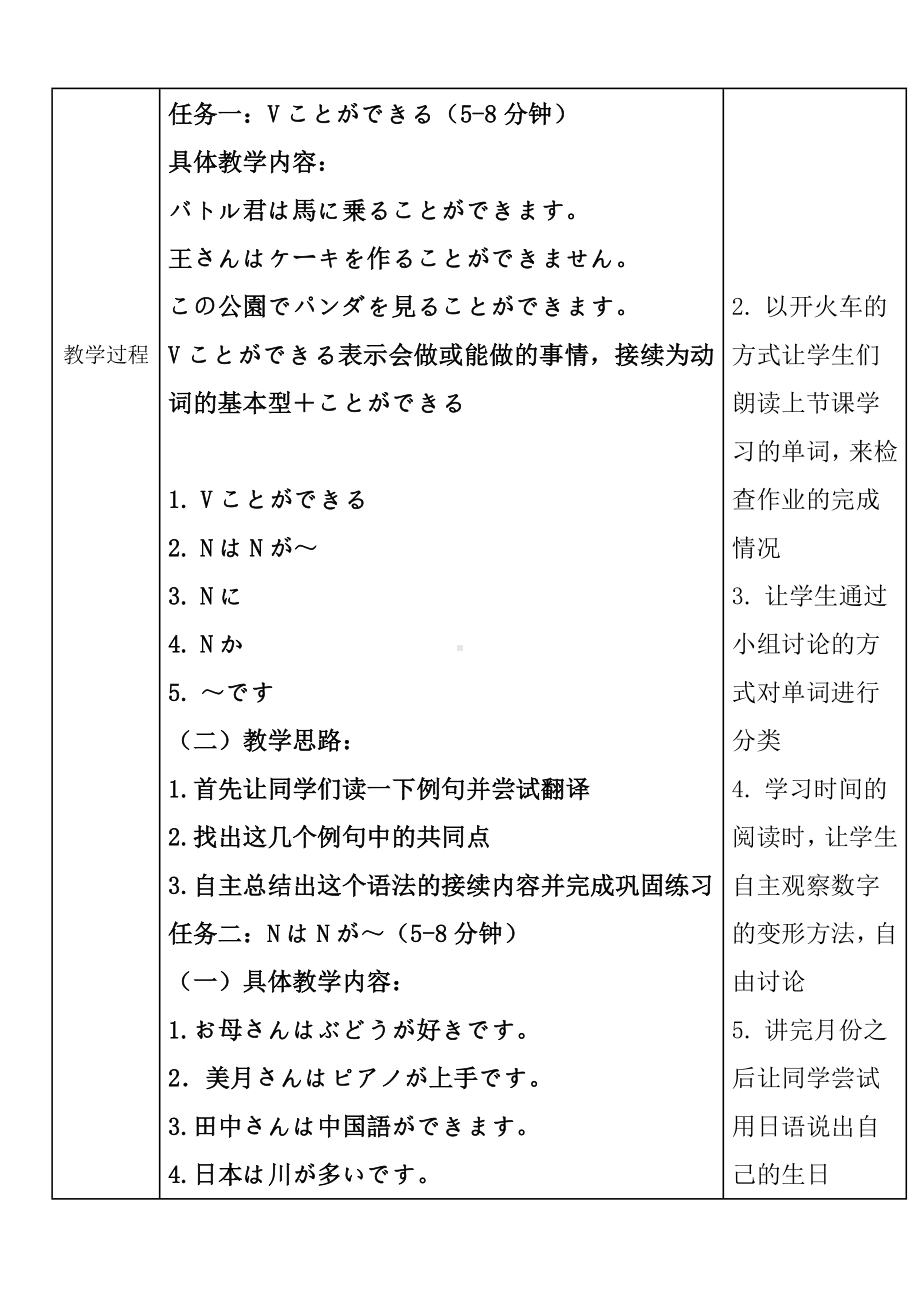 课次15 会话：趣味 第二课时教案-2024新人教版《初中日语》必修第一册.docx_第2页