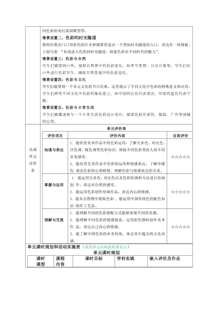 第2单元《色彩魅力》大单元整体教学设计-2024新人美版七年级上册《美术》.docx_第3页