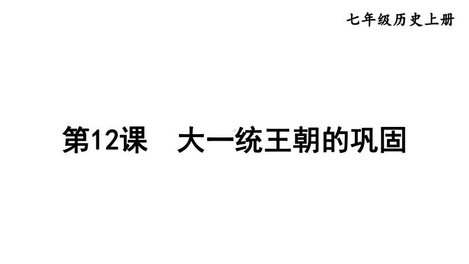 3.12 大一统王朝的巩固 课件2024-2025学年部编版历史七年级上册.pptx_第1页