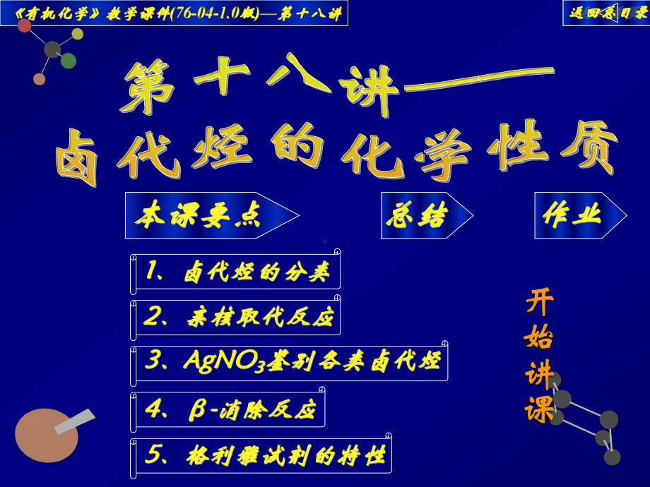 2023年高中化学竞赛——大学有机化学课件18——卤代烃的化学性质.pptx_第1页