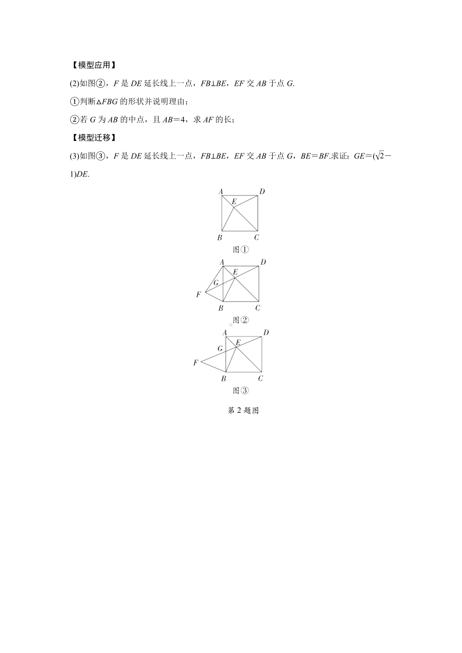 2024中考数学复习 重难题型分类练 题型九 几何探究题 (含答案).docx_第2页