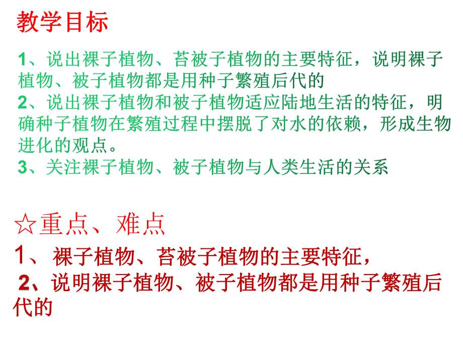 2.1.2裸子植物和被子植物能用种子繁殖后代ppt课件-2024新济南版七年级上册《生物》.pptx_第2页