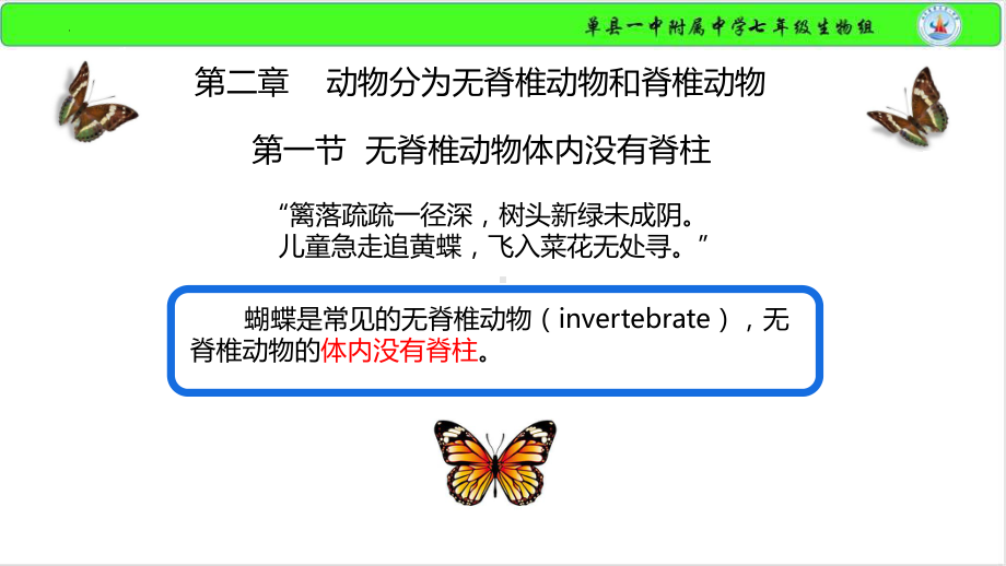 2.2.1无脊椎动物体内没有脊椎ppt课件-2024新济南版七年级上册《生物》.pptx_第2页