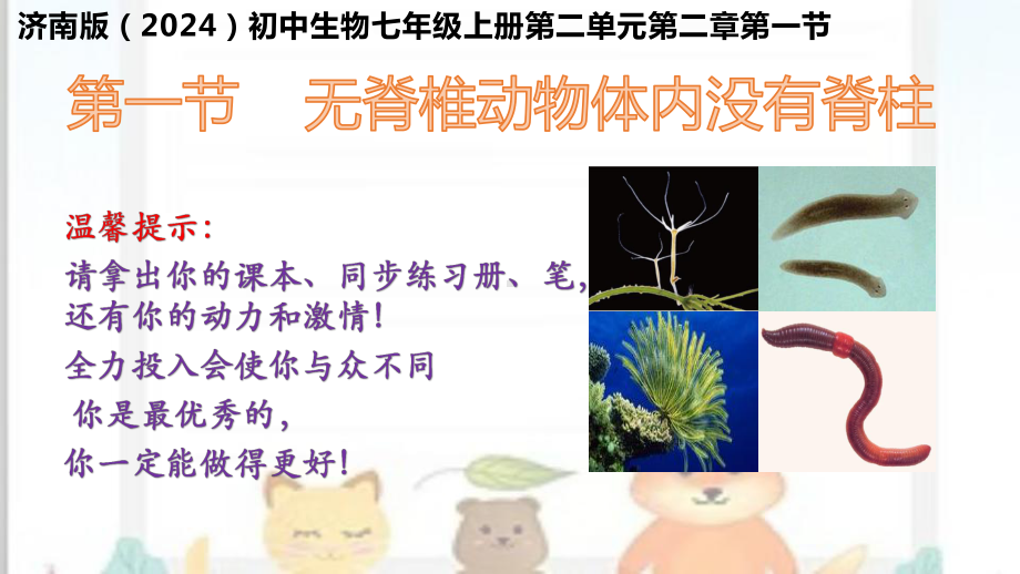 2-2-1无脊椎动物体内没有脊柱ppt课件--2024新济南版七年级上册《生物》.pptx_第1页