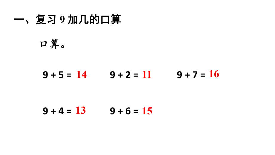 小学数学新人教版一年级上册第五单元《20以内的进位加法》第3课时教学课件3（2024秋）.pptx_第2页