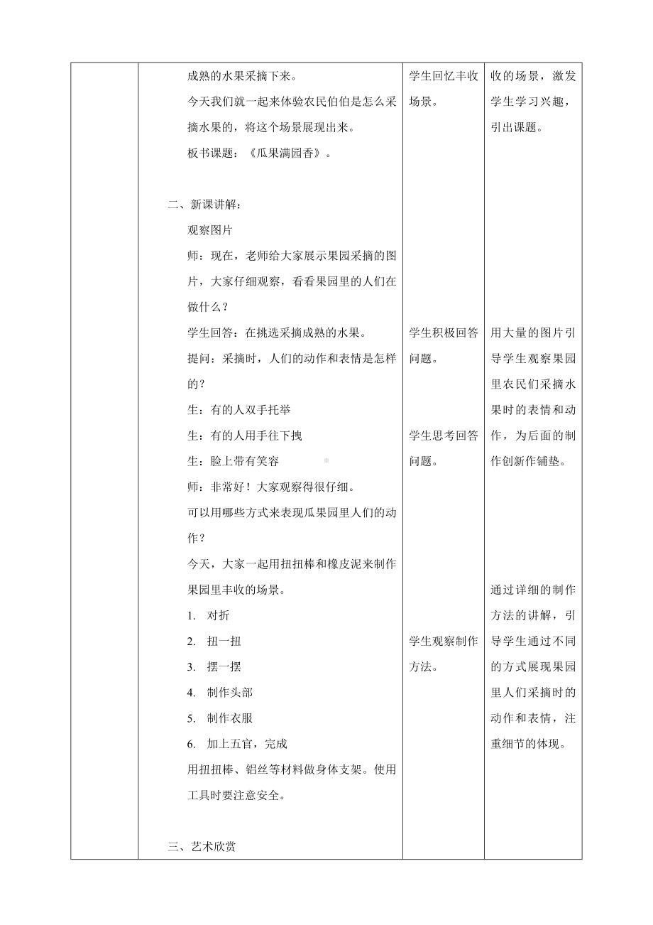 瓜果满园香（教学设计）-2024新赣美版一年级上册《美术》.docx_第2页