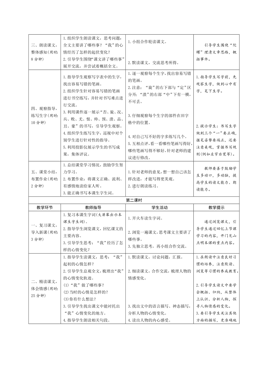 20《陀螺》导学案设计-（部）统编版四年级上册《语文》.doc_第2页