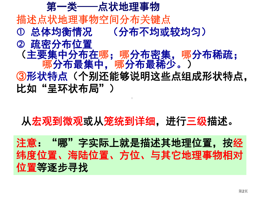 地理事物分布特征描述市公开课一等奖百校联赛获.pptx_第2页