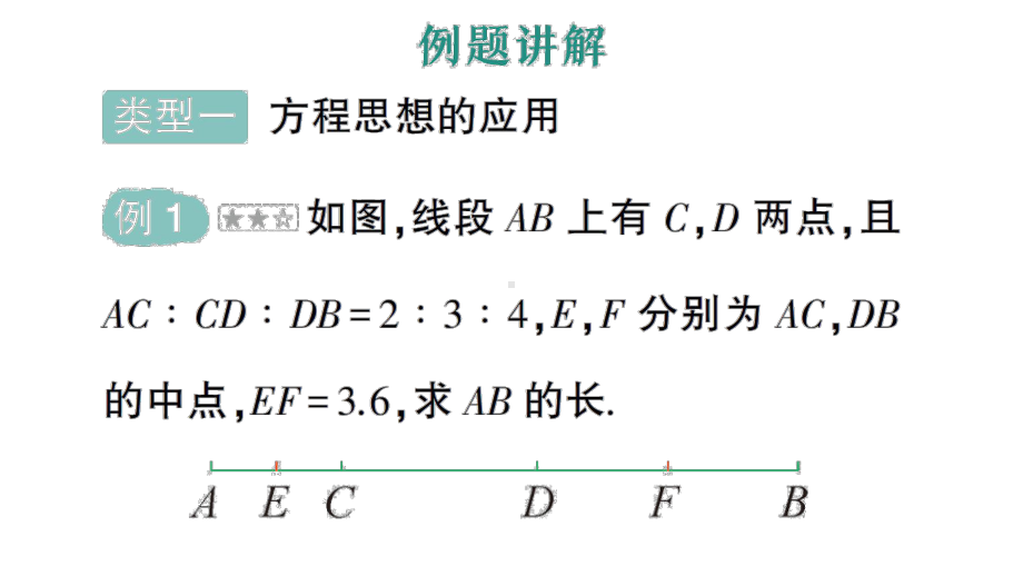 初中数学新人教版七年级上册第六章第2课专题十《数学思想在线段计算中的应用》作业课件（2024秋）.pptx_第2页