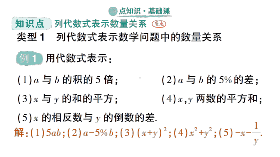 初中数学新人教版七年级上册第三章第1课列代数式表示数量关系第2课时《列代数式表示数量关系》作业课件（2024秋）.pptx_第2页