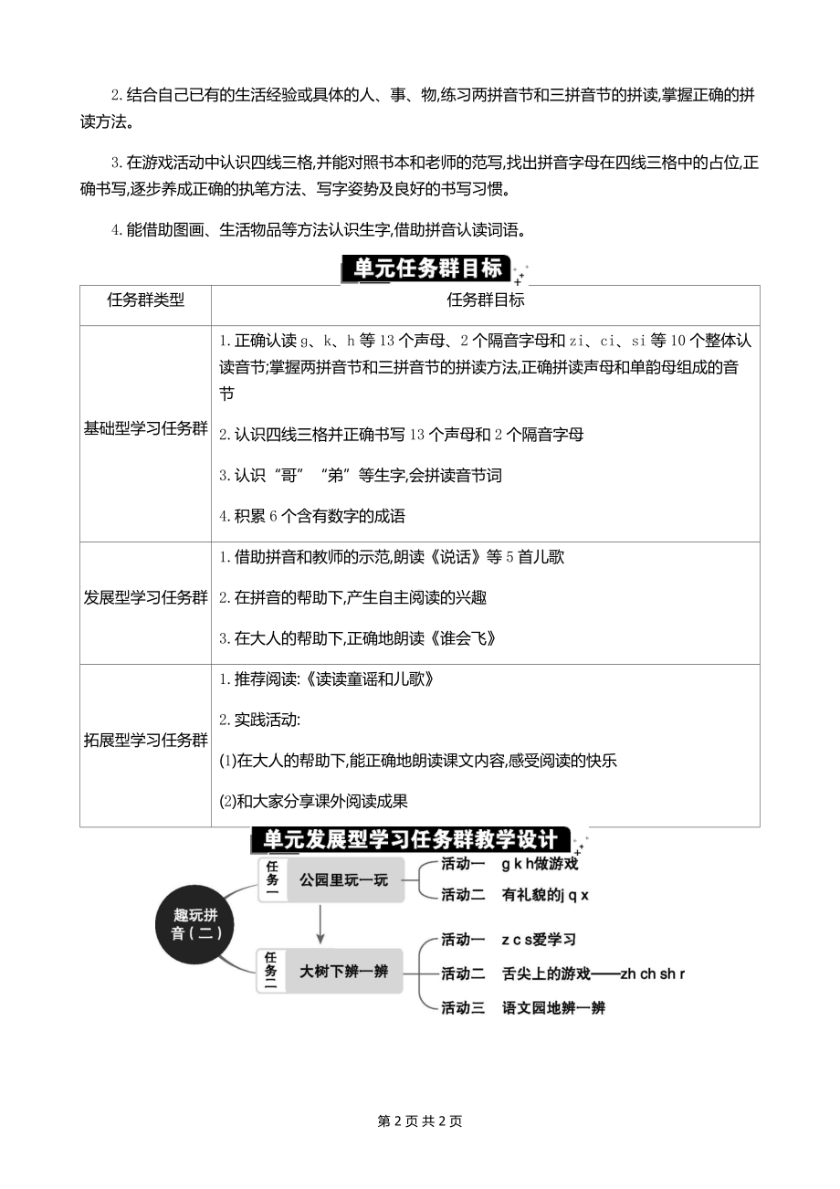 2024新统编版一上语文第三单元单元分析.docx_第2页