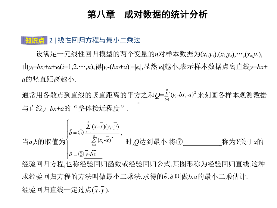 2025高考数学一轮复习-8.2.1-一元线性回归模型（课件）.pptx_第3页