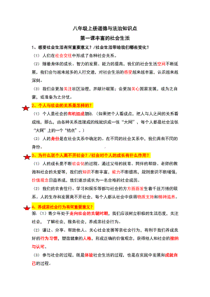 八年级上册政治知识点.docx