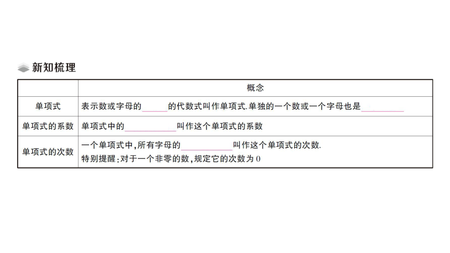 初中数学新人教版七年级上册4.1第1课时 单项式课堂练习课件（2024秋）.pptx_第2页