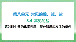 8.4 常见的盐-第2课时 盐的化学性质、复分解反应发生的条件ppt课件-2025新科粤版九年级下册《化学》.pptx