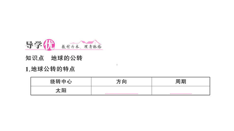 初中地理新人教版七年级上册第一章第三节第2课时 地球的公转作业课件2024秋.pptx_第2页