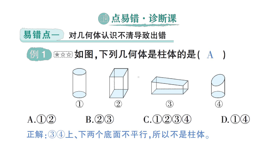 初中数学新北师大版七年级上册第一章 丰富的图形世界易错易混专项讲练作业课件2024秋季学期.pptx_第2页