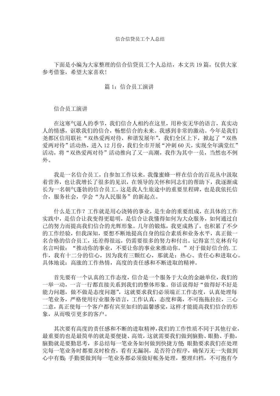 信合信贷员工个人总结.docx_第1页