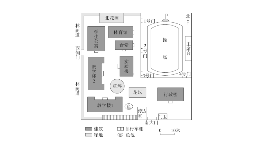 初中地理新人教版七年级上册第二章 地图跨学科主题学习——美化校园作业课件2024秋.pptx_第3页