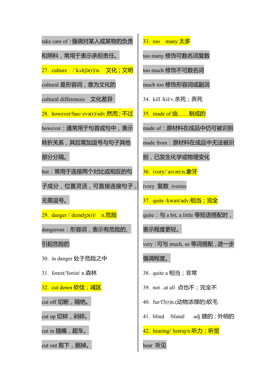 2025新人教版七年级下册《英语》Unit 1 animal friends 单元重点单词讲解.docx_第3页