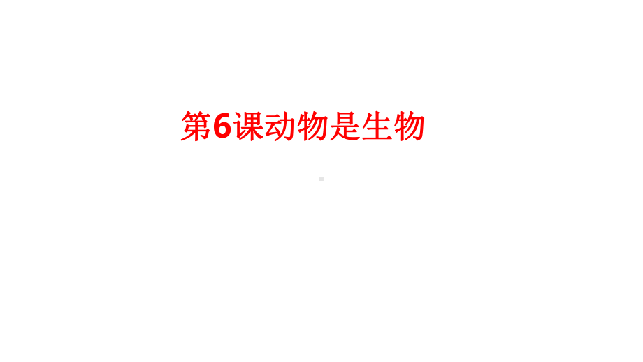 6 动物是生物ppt课件-2024新粤教科技版一年级上册《科学》.pptx_第1页