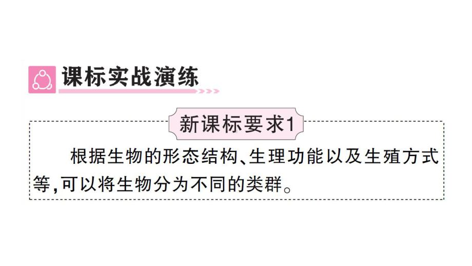 初中生物新人教版七年级上册第二单元第四章 生物分类的方法总结训练作业课件2024秋.pptx_第3页