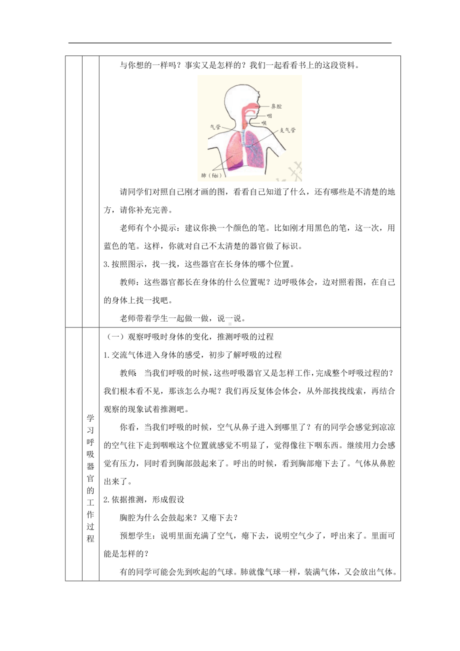 我们的呼吸(一)-1教学设计-2024新湘科版四年级上册《科学》.docx_第3页