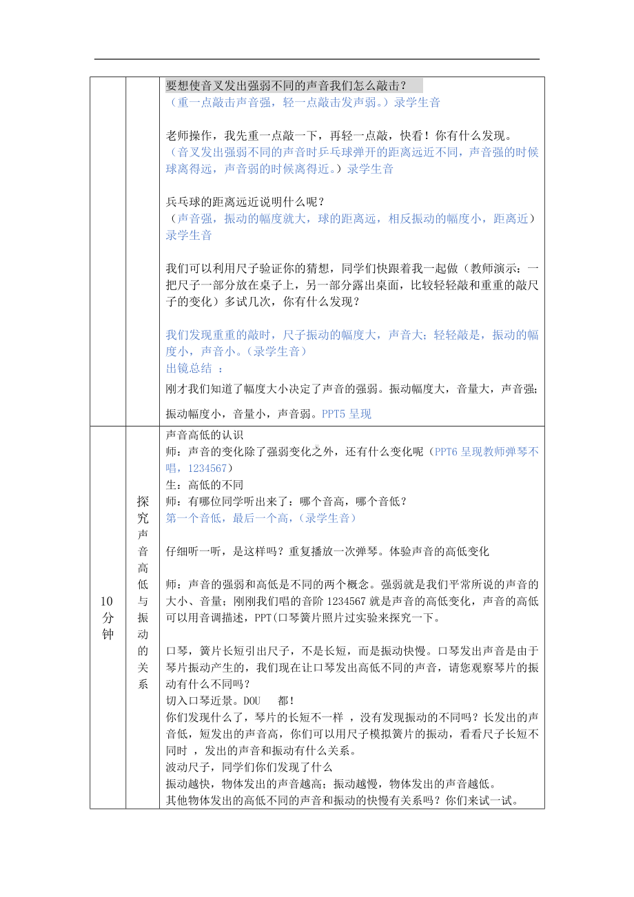 《声音的变化》（一）1教案-2024新湘科版四年级上册《科学》.docx_第3页