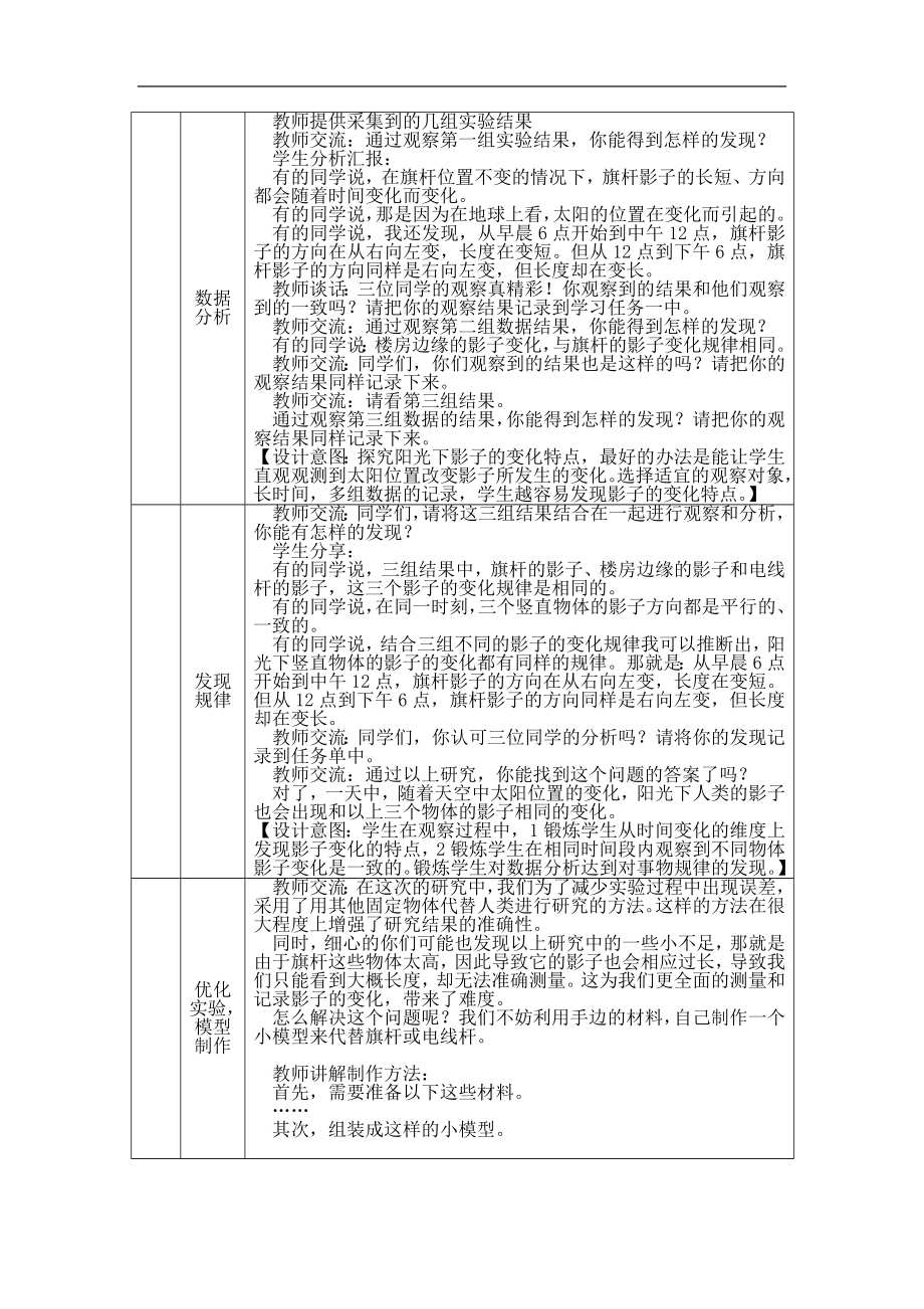 阳光下影子的变化-1教学设计-2024新湘科版四年级上册《科学》.docx_第2页