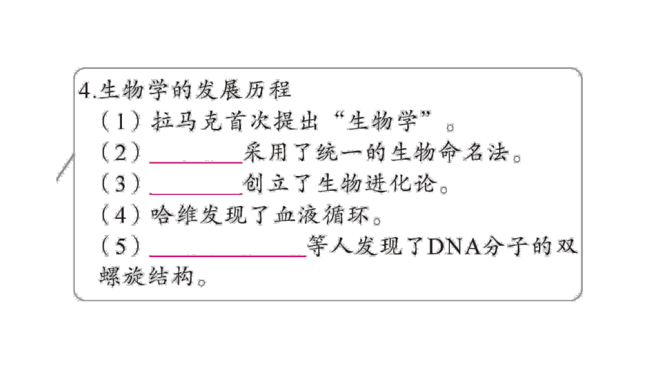 初中生物新北师大版七年级上册期末大单元整合一 探索生命奥秘、生物体的结构作业课件2024秋.pptx_第3页