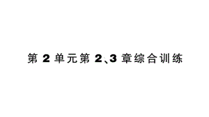 初中生物新北师大版七年级上册第2单元第2、3章综合训练作业课件（2024秋）.pptx