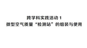 初中化学新人教版九年级上册第二单元跨学科实践活动1 微型空气质量“检测站”的组装与使用作业课件2024秋.pptx