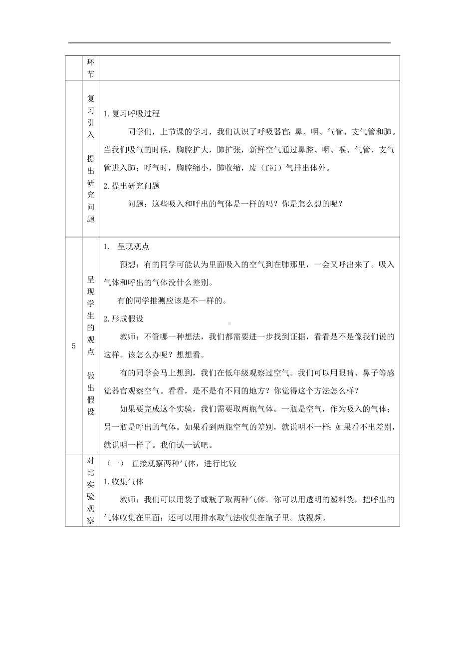 我们的呼吸(二)-1教学设计-2024新湘科版四年级上册《科学》.docx_第2页