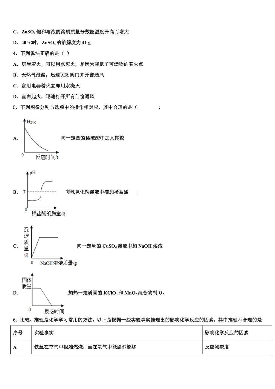 云南省楚雄州双柏县重点名校2023年中考试题猜想化学试卷含解析.doc_第2页