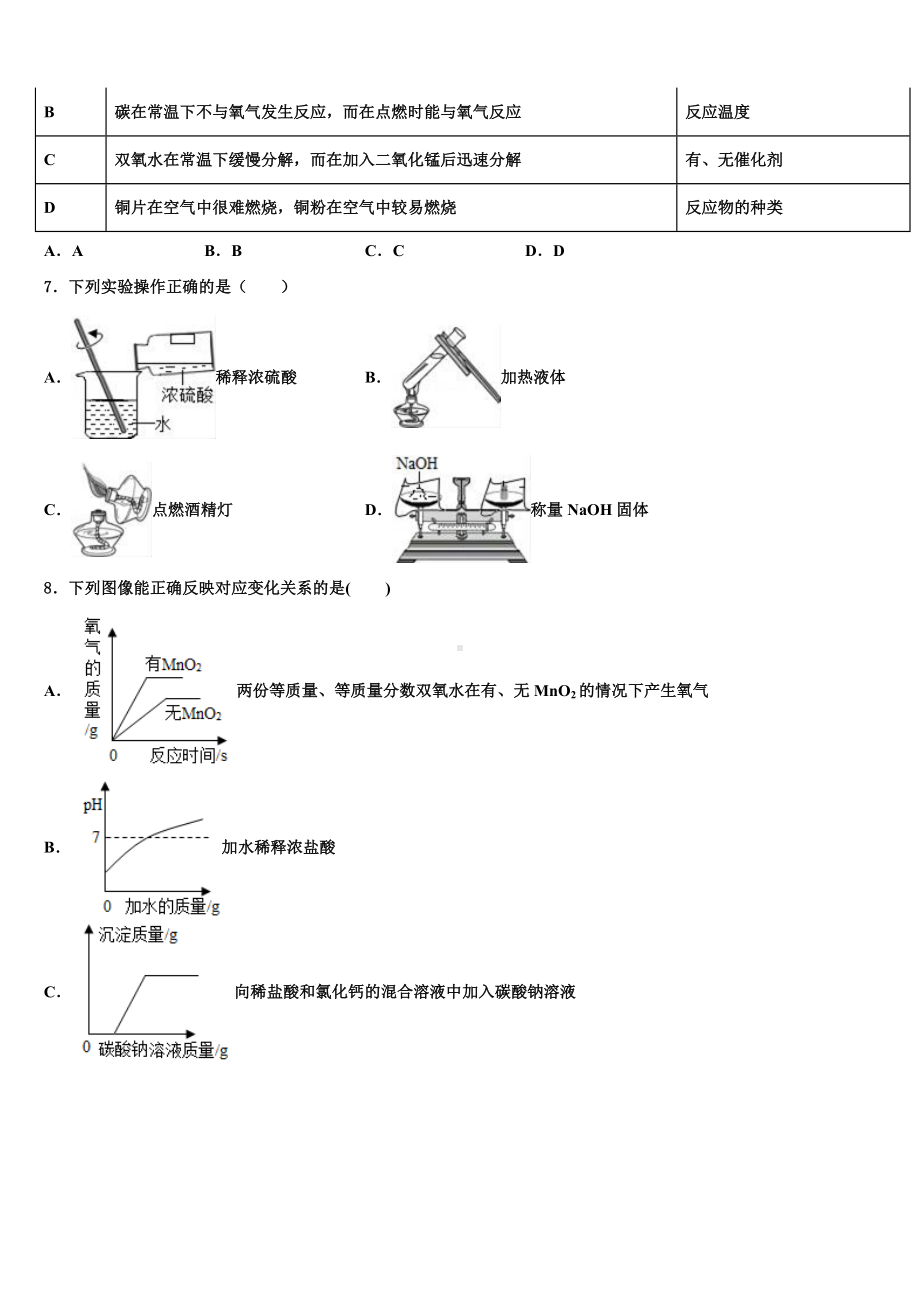 云南省楚雄州双柏县重点名校2023年中考试题猜想化学试卷含解析.doc_第3页