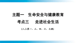 2025年云南中考道德与法治一轮复习 主题1　生命安全与健康教育考点3 走进社会生活.pptx