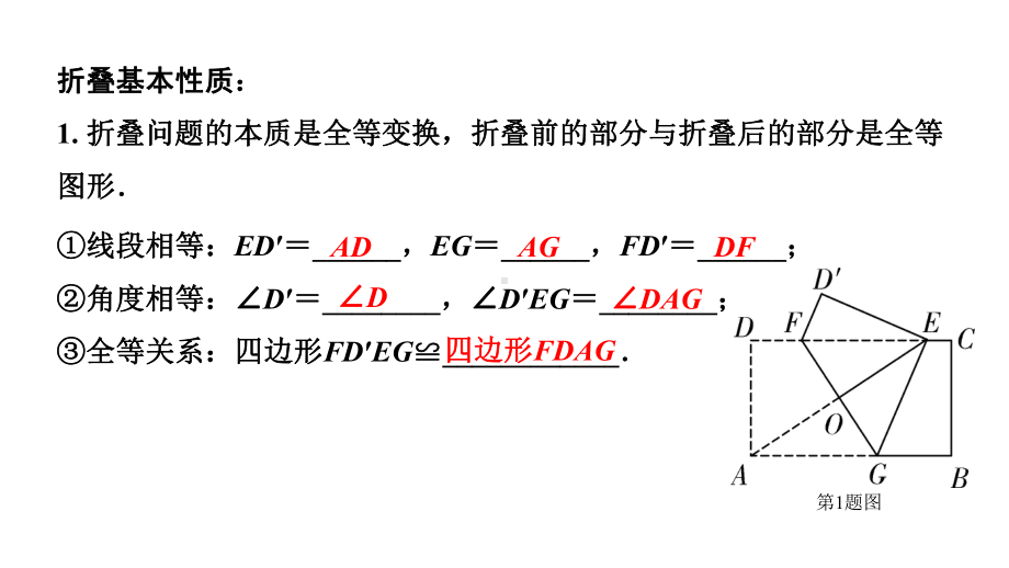 2024贵州中考数学一轮知识点复习 微专题图形折叠问题（课件）.pptx_第2页