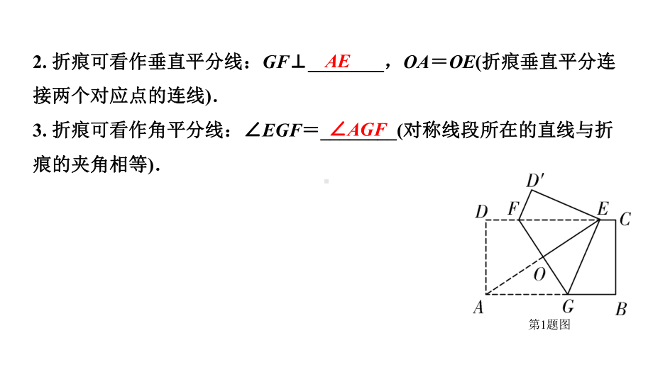 2024贵州中考数学一轮知识点复习 微专题图形折叠问题（课件）.pptx_第3页