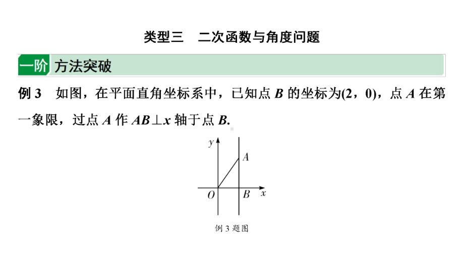 2024海南中考数学二轮重点专题研究 二次函数综合 类型三 二次函数与角度问题（课件）.pptx_第1页