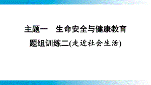 2025年云南中考道德与法治一轮复习 考点真题精选 主题1　生命安全与健康教育题组训练2(走近社会生活).pptx