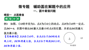 2024贵州中考数学一轮知识点复习 微专题 辅助圆在解题中的应用（课件）.pptx