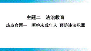 2025年云南中考道德与法治一轮复习 考点真题精选 主题2 法治教育热点命题1呵护未成年人 预防违法犯罪.pptx