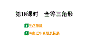 2024海南中考数学二轮重点专题研究 第18课时 全等三角形（课件）.pptx