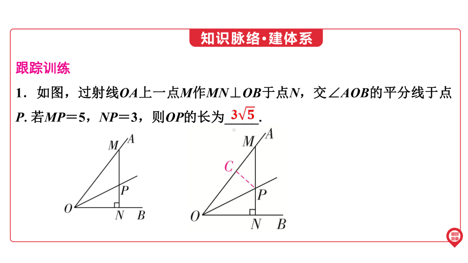 2025年广东中考数学第一部分 中考考点精准解读第4章　微专项3　与角平分线有关的辅助线作法.pptx_第3页