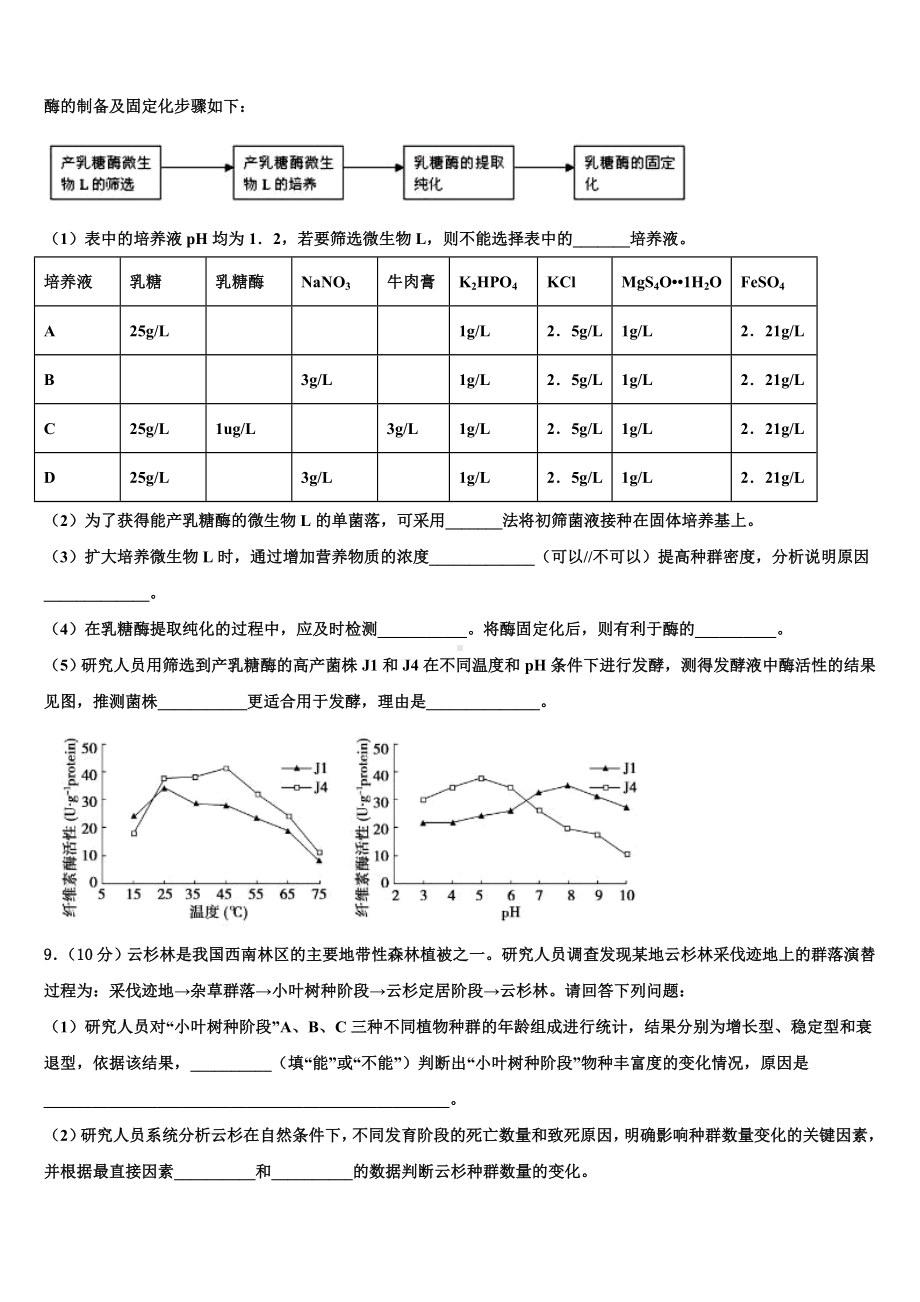 2024届西藏自治区拉萨市拉萨那曲第二高级中学高三第四次模拟考试生物试卷含解析.doc_第3页