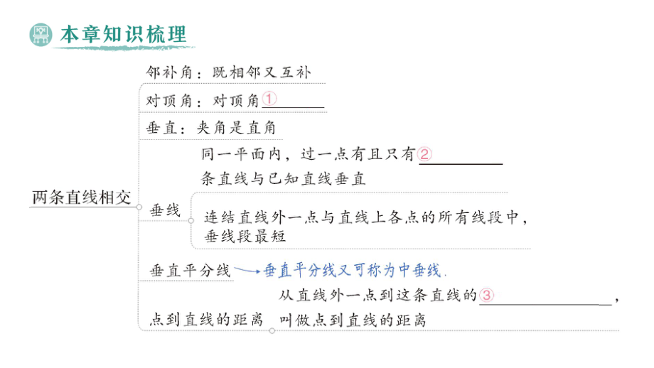 初中数学新华东师大版七年级上册第4章 相交线和平行线归纳复习作业课件（2024秋）.pptx_第2页