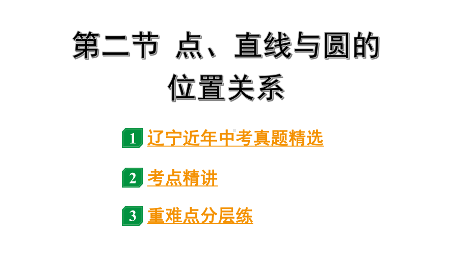 2024辽宁中考数学二轮中考考点研究 6.2 点、直线与圆的位置关系 (课件).pptx_第1页