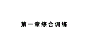 初中物理新人教版八年级上册第一章 机械运动综合训练作业课件2024秋季.pptx