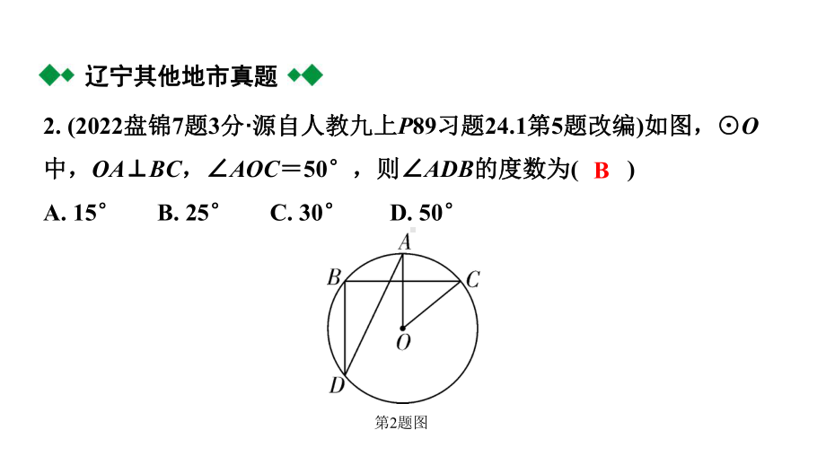 2024辽宁中考数学二轮中考考点研究 6.1 圆的基本性质 (课件).pptx_第3页